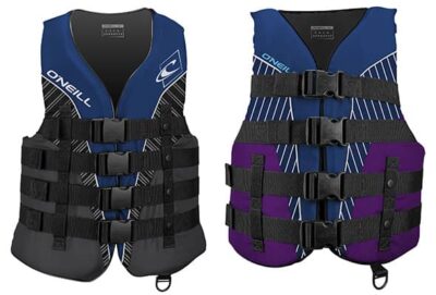 O'Neill Superlite life jackets for men's and women's snorkeling